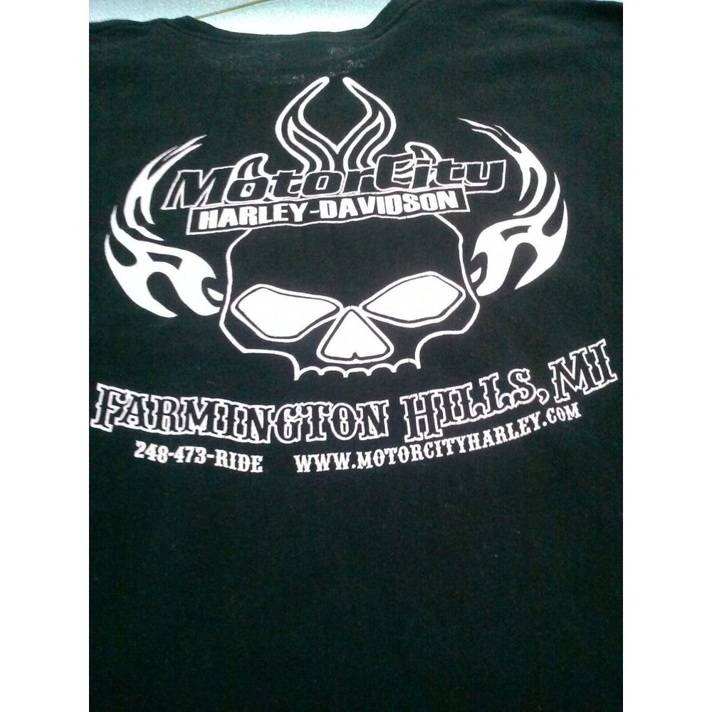 Harley Davidson Short Sleeve Shirt Farmington Hills Michigan Size XL
